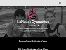 Tablet Screenshot of lafleursgym.com